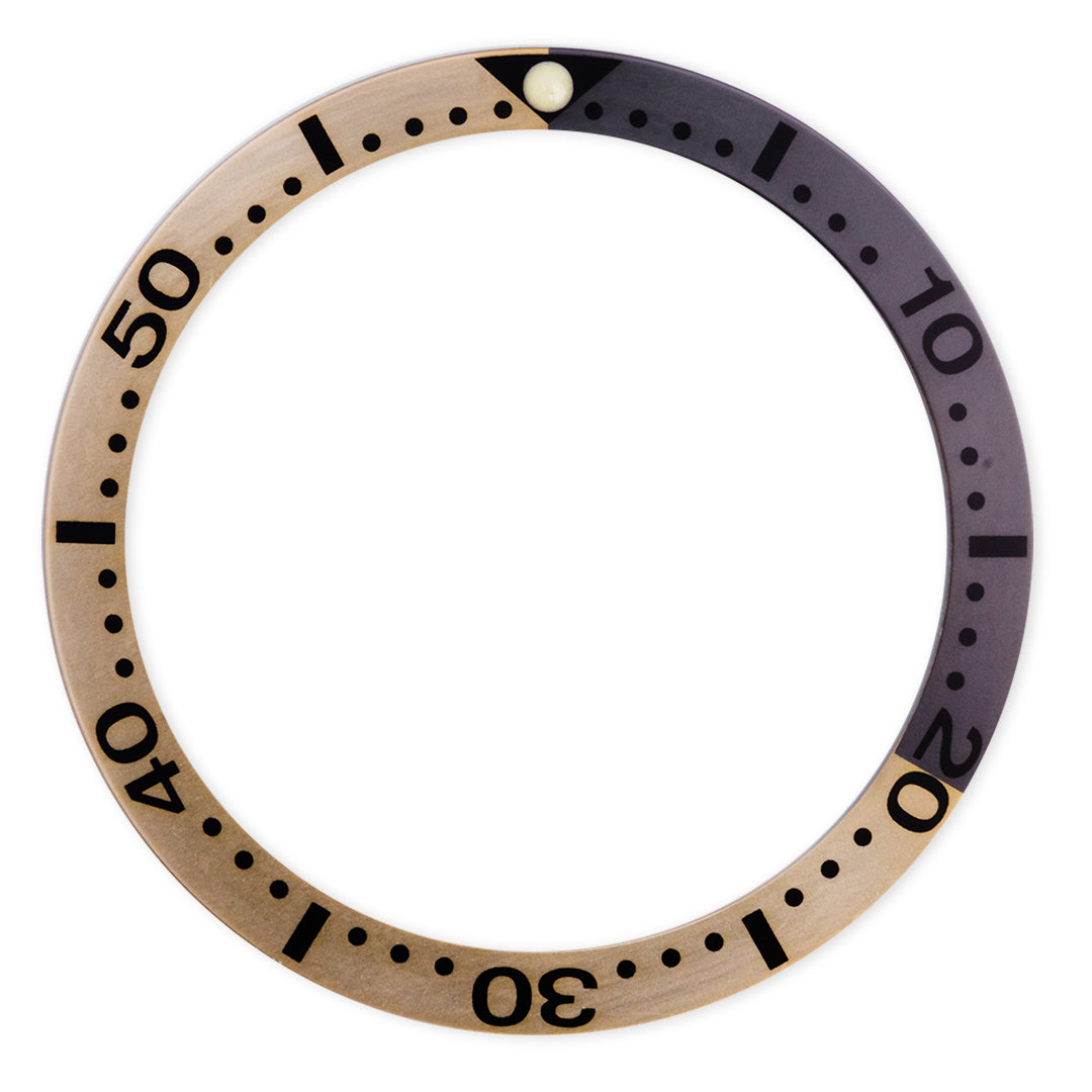 AI0084 SRP Turtle Aluminum Bezel Insert Black Yellow – Watch and