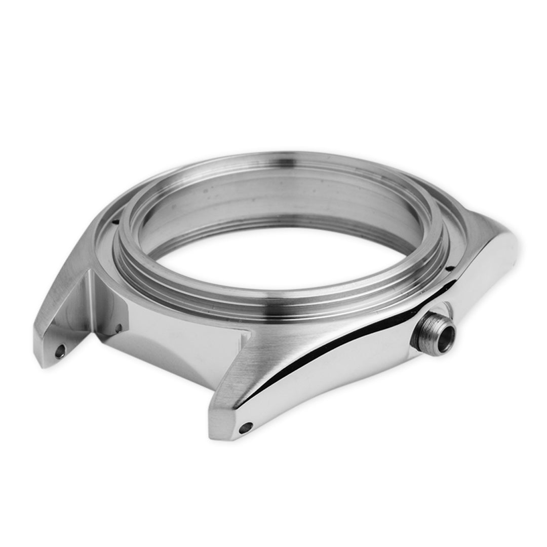 RC0918 SKX013 Replacement Case O'clock Crown Silver