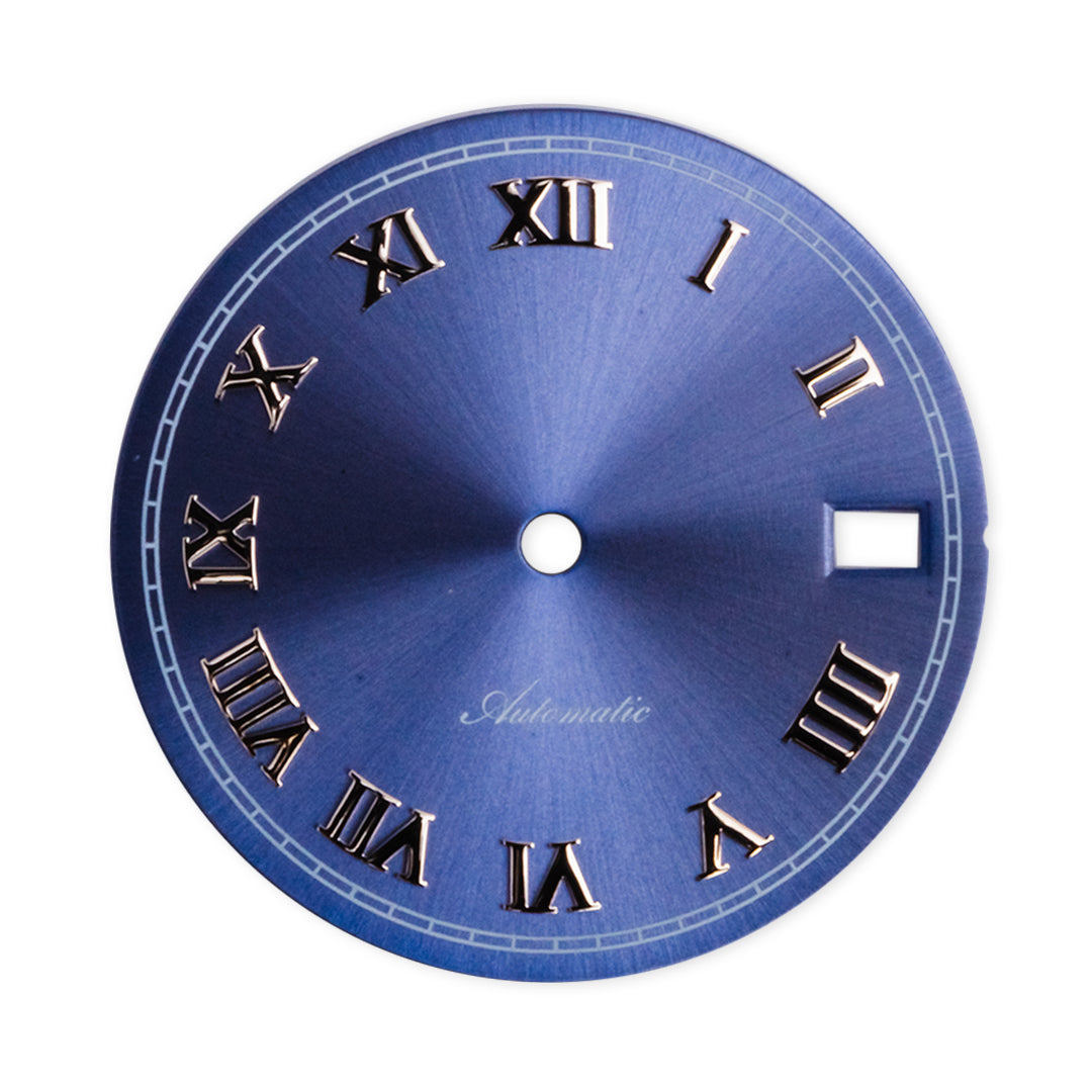 D1019 Dial - Roman Numeral (Date) - Dark Blue – Watch and Style