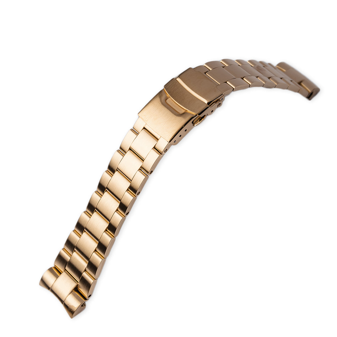 SB0948 SKX007 Oyster Bracelet Gold Watch Style