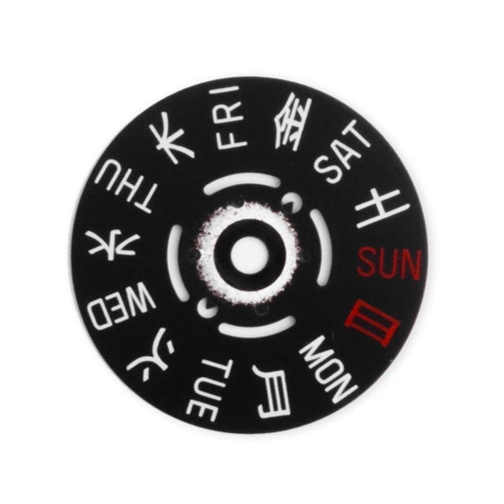 W0790 NH36A Kanji Day Wheel Disc - 3 O'clock (Black) – Watch