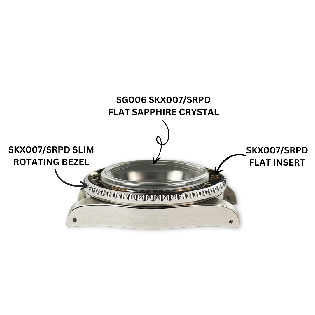 Flat Bezel Insert Skx007 Crystal Seiko Skx007 Flat Sapphire