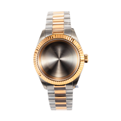 RC1204 40mm Fluted Bezel Case - Two Tone Silver/Gold