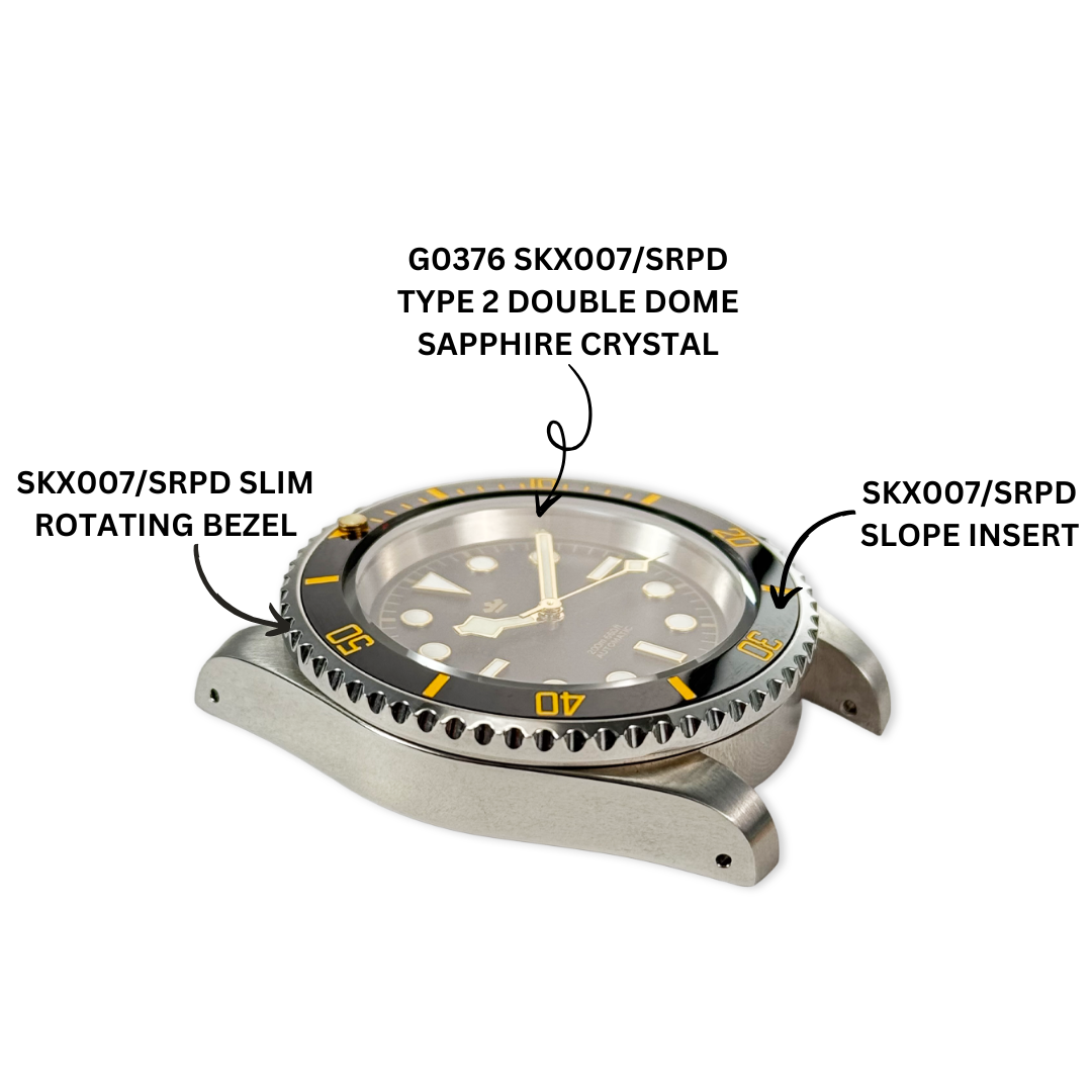 R0143 SKX007/SRPD Slim Sub Style Rotating Bezel Polished