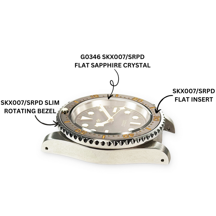 R1261 SKX007/SRPD Slim Coin Edge Bezel - Polished Gold – Watch and