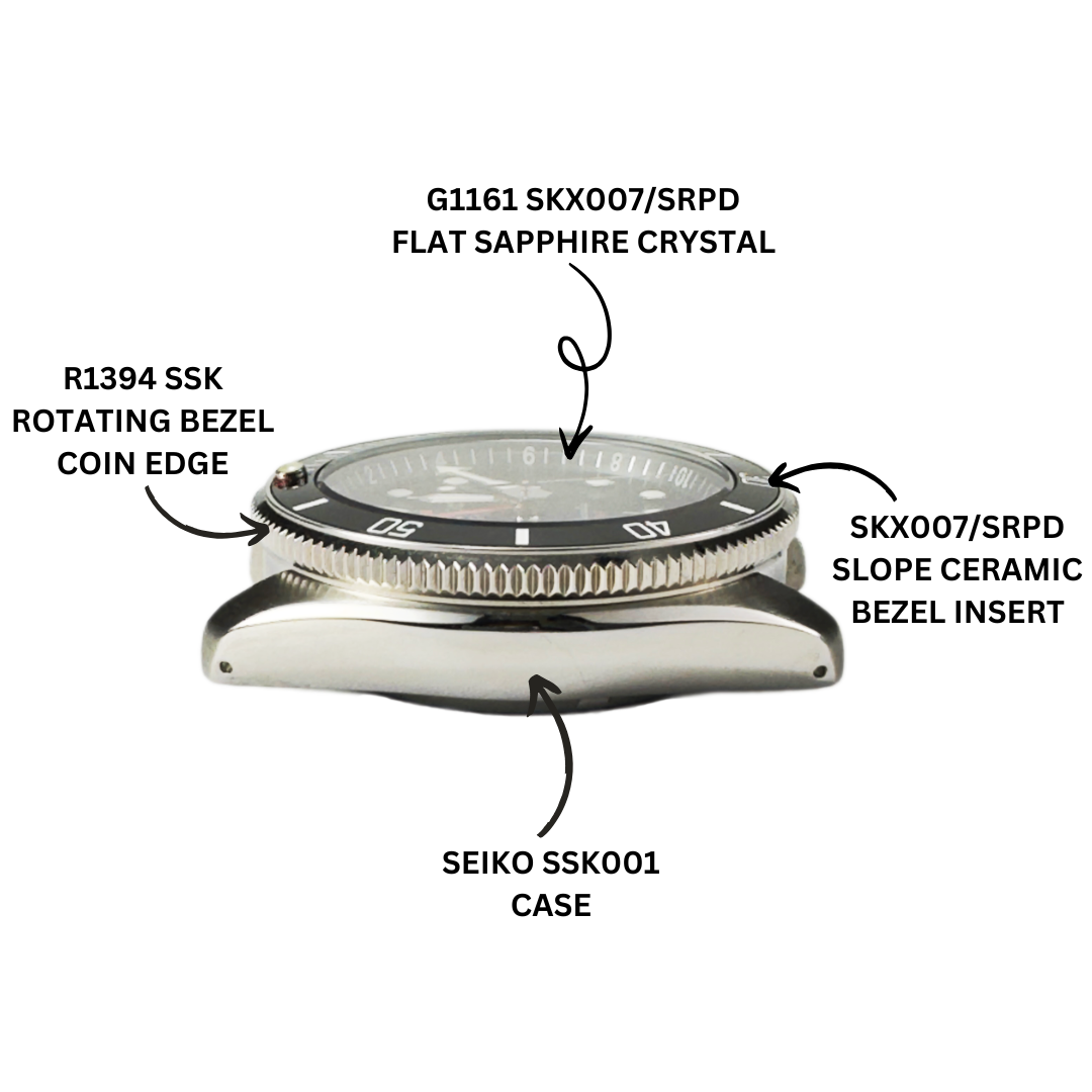 G1161 SKX007/SRPD Flat Sapphire - For Flat Insert – Watch and Style