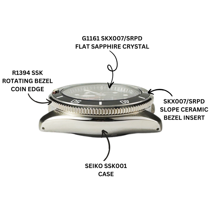 G1161 SKX007/SRPD Flat Sapphire - For Flat Insert – Watch and Style
