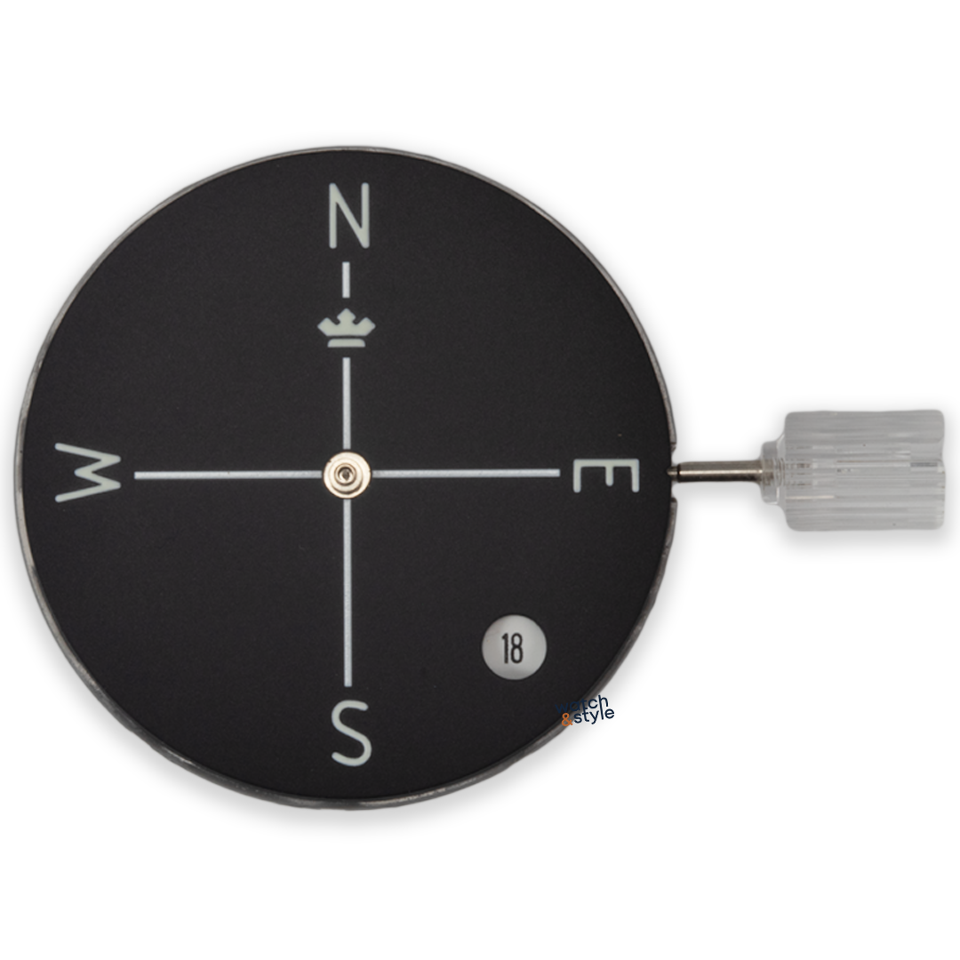 W1441 5 o'clock Window Date Wheel Disc - White