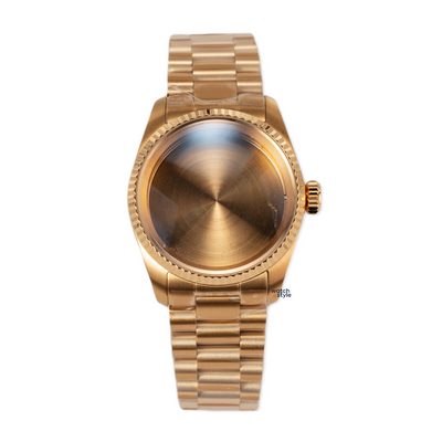 RC0999 36mm Fluted Bezel Case - Gold