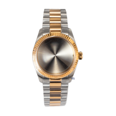 RC1053 36mm Fluted Bezel Case - Two Tone - Gold/Silver