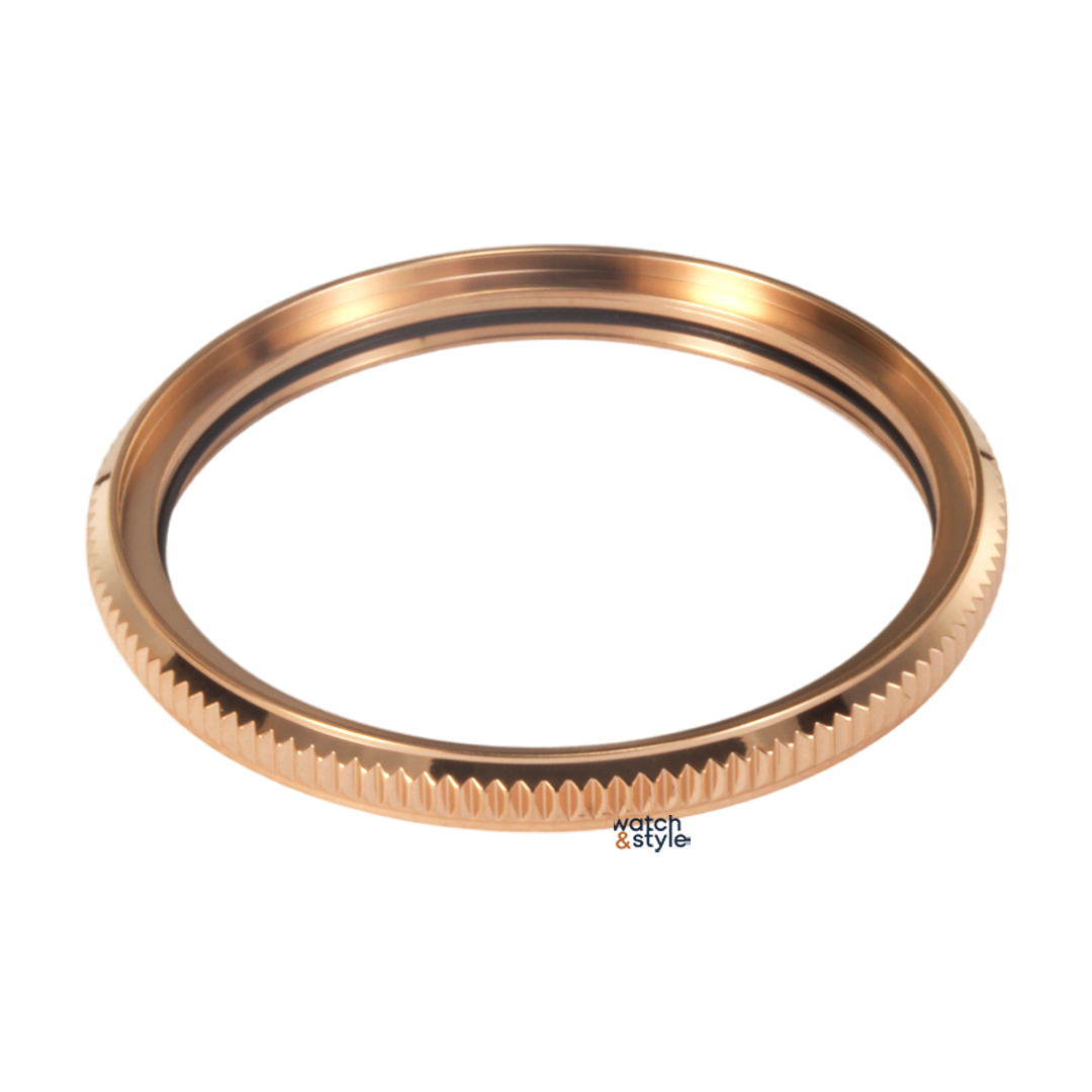 R1424 SSK Rotating Bezel -  Coin Edge - Rose Gold