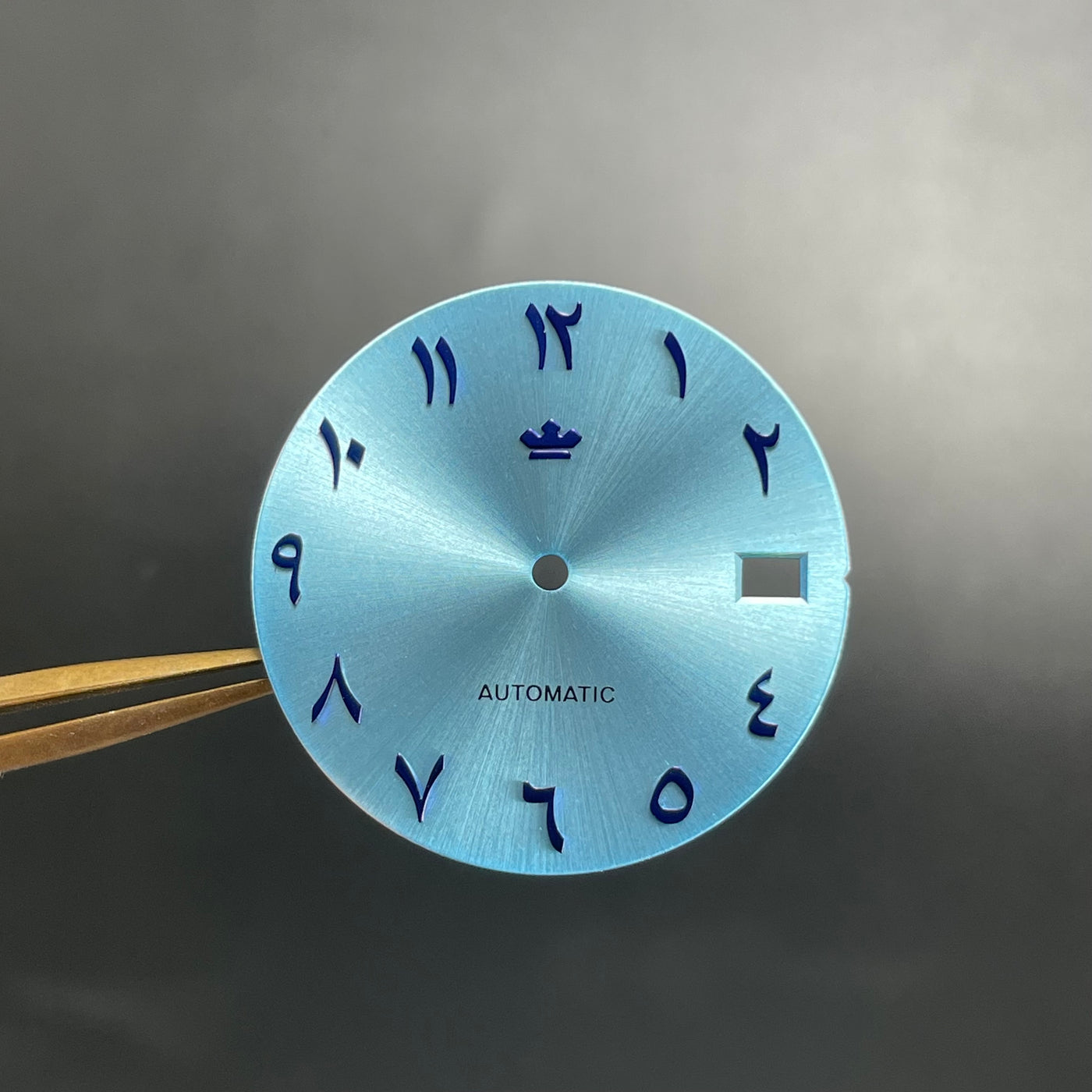 D0874 Arabic Dial Sunburst Sky Blue – Watch and Style