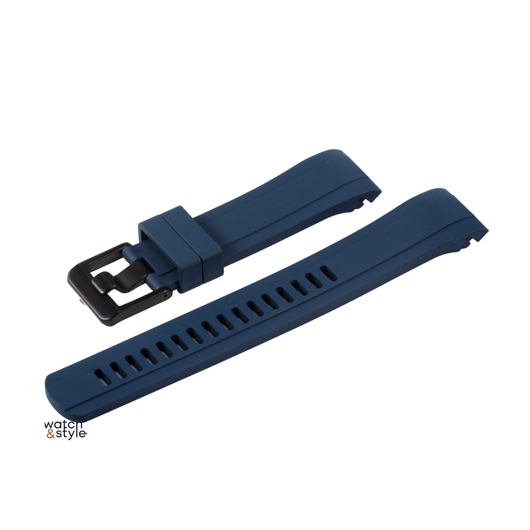 RS0910 SKX007/SRPD FKM Rubber Strap - Blue/Black