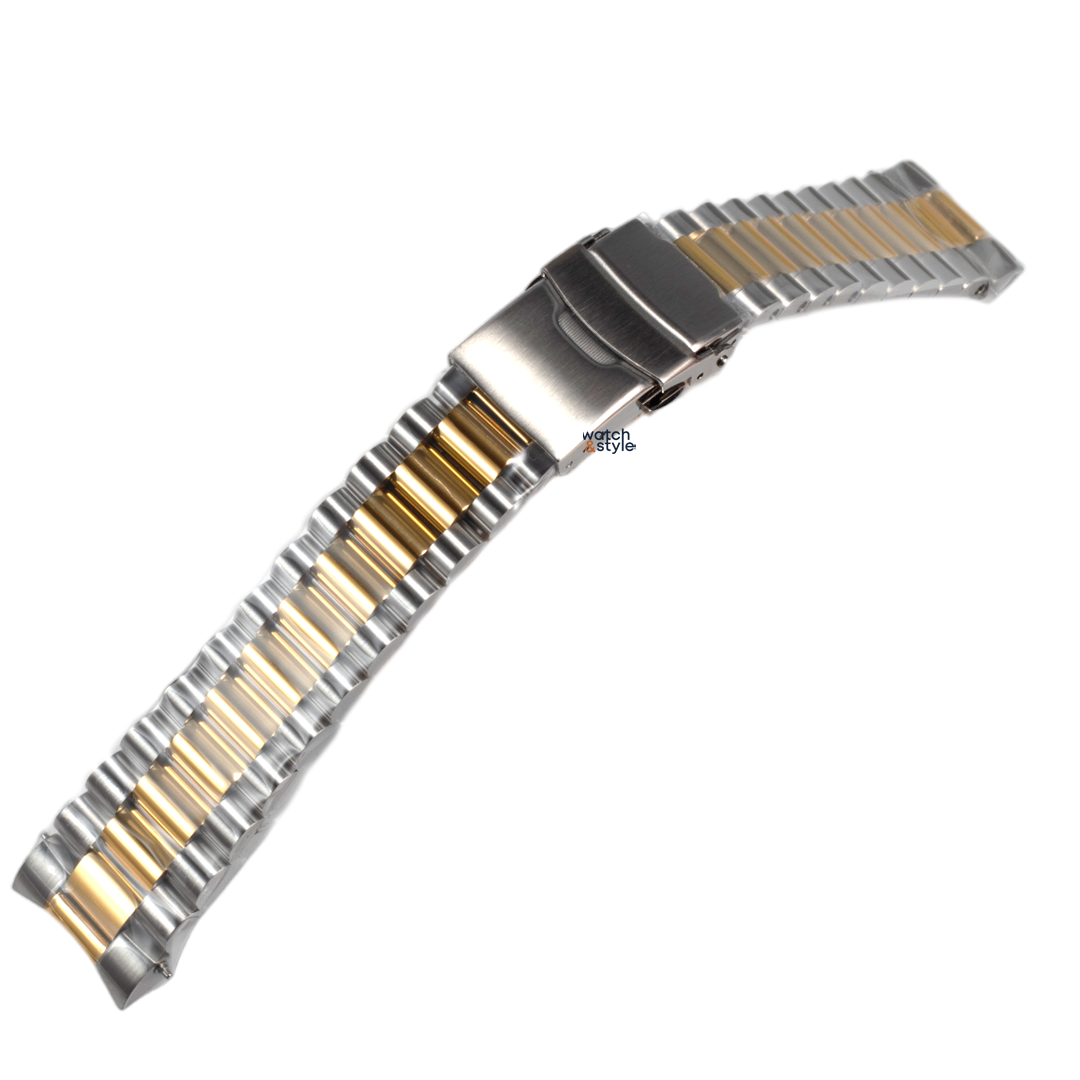 SB1363 36mm President Bracelet - Two Tone - Silver/Gold
