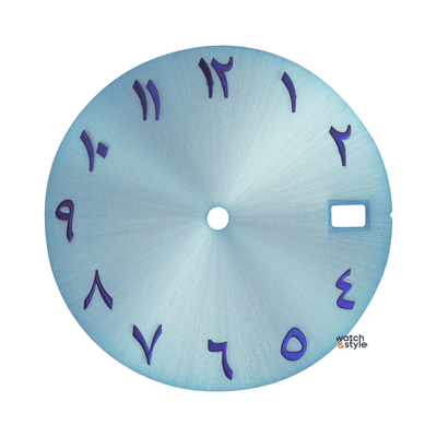 Tiffany blue sterile arabic dial