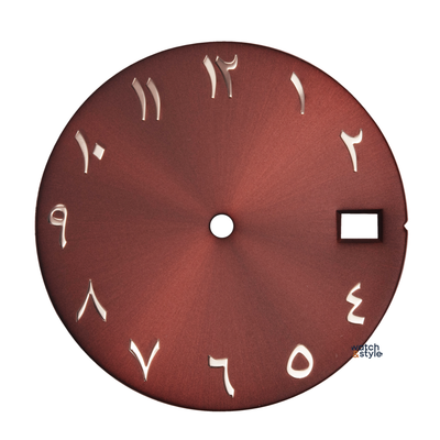 Sunburst red wine sterile arabic dial