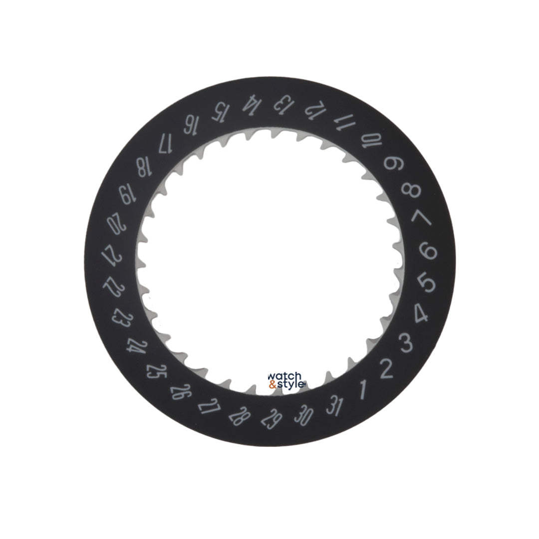 W1440 5 o'clock Window Date Wheel Disc - Black – Watch and Style