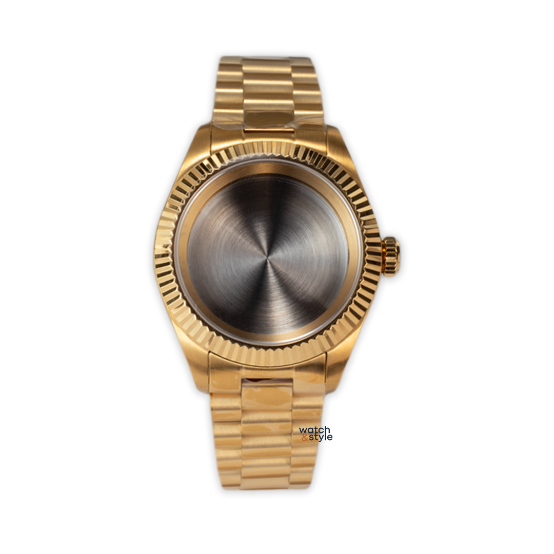 RC1468 40mm Case - Fluted Bezel Gold