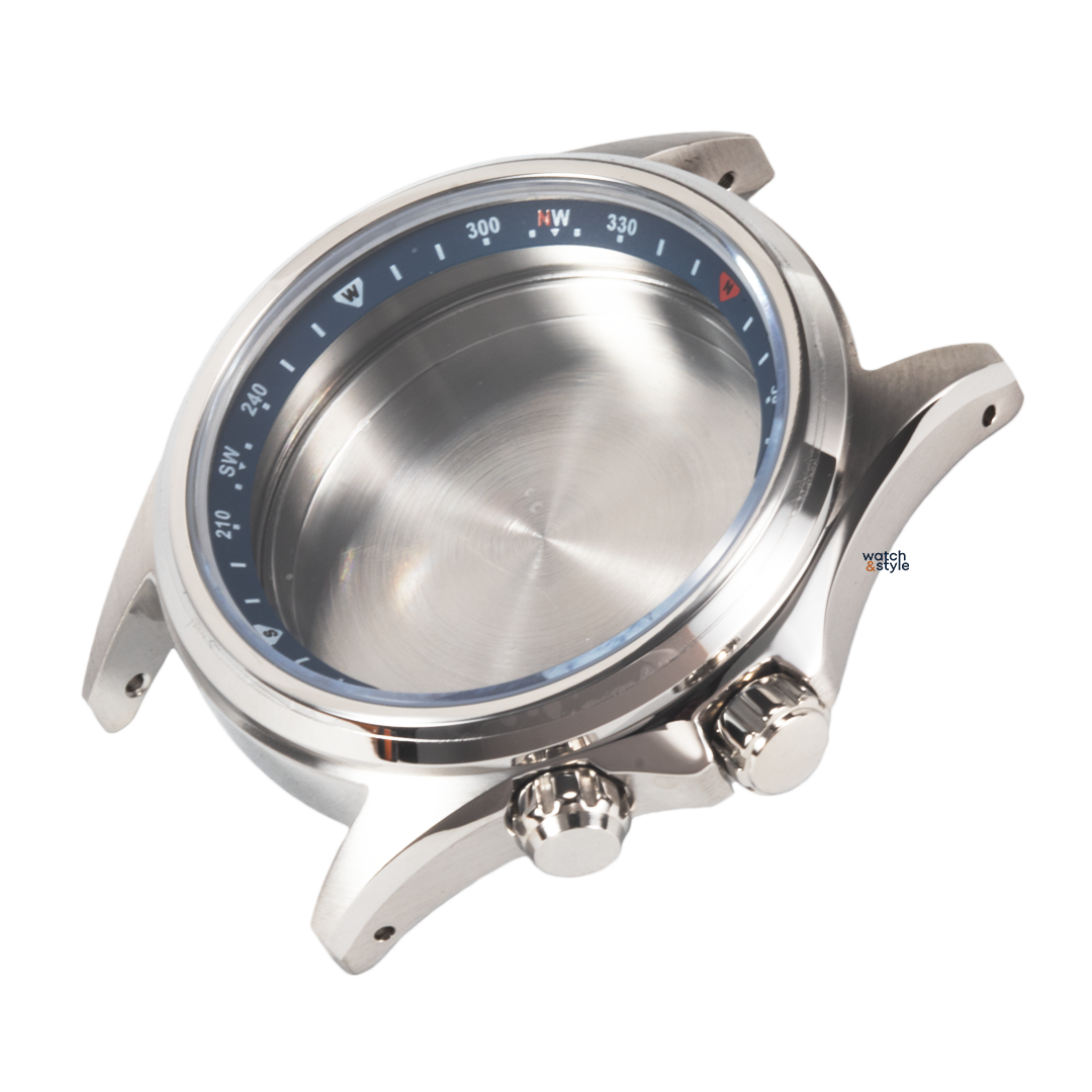 RC1668 Alpinist Style Case Blue Chapter Ring - Steel