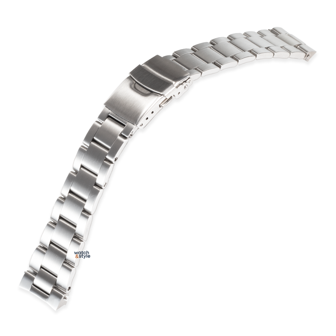 E1658O SSC813 Oyster Bracelet - Brushed Silver