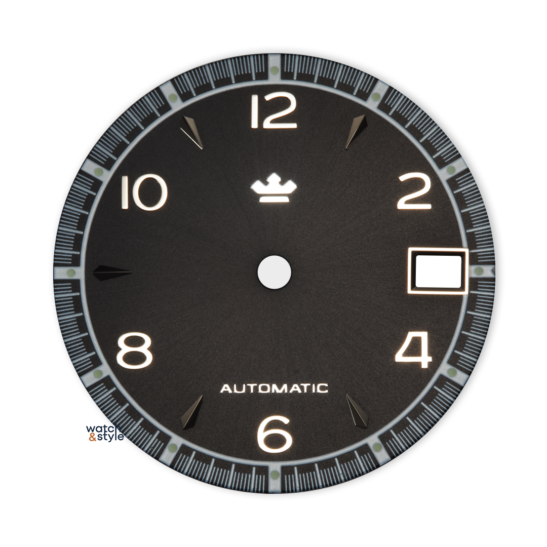 D1653 Alpinist Style Dial - Sunburst Black