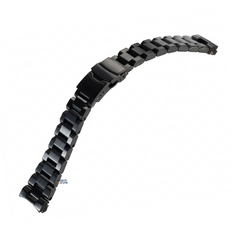 SB1704 Hexad bracelet in brushed black with solid links and a 20mm female end link