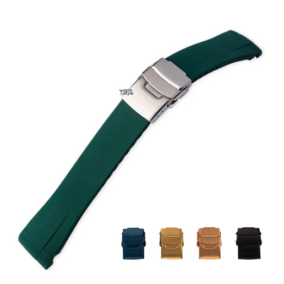 RS0963 SKX007 FKM Rubber Strap - Green