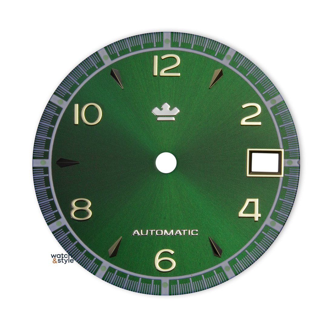 D1651 Alpinist Style Dial - Sunburst Green