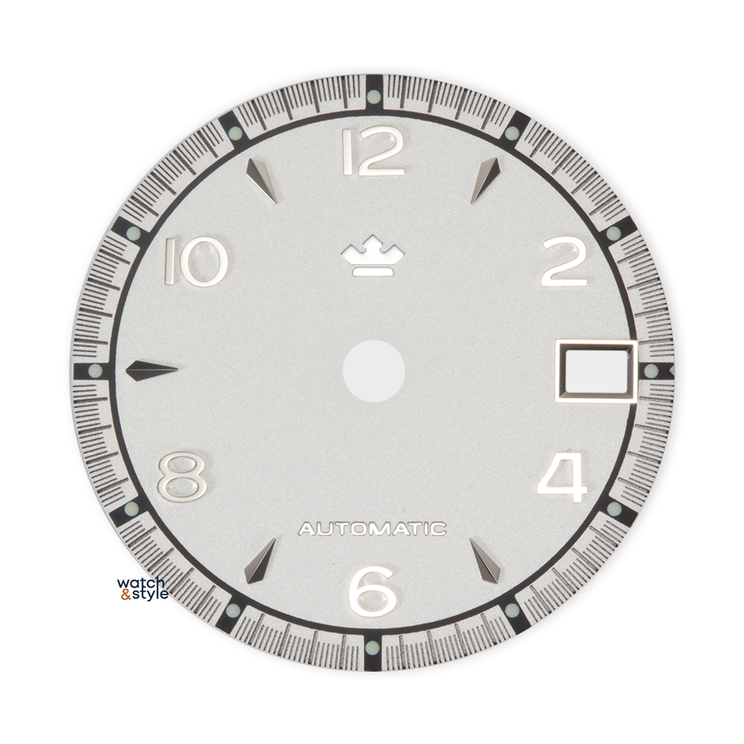 D1654 Alpinist Style GMT Dial - Matte White