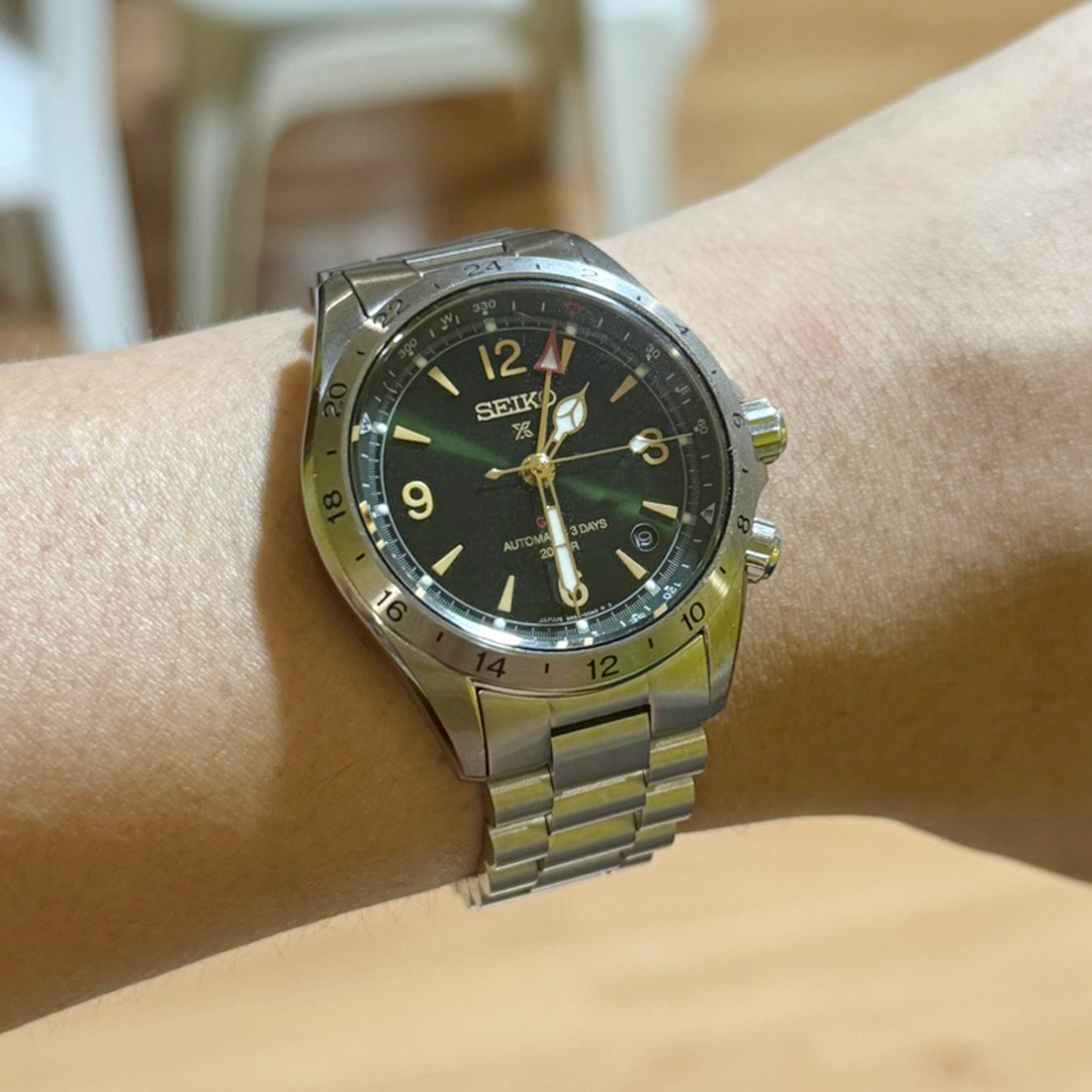 SB1245P Seiko Alpinist President Bracelet - Steel | Watch&Style