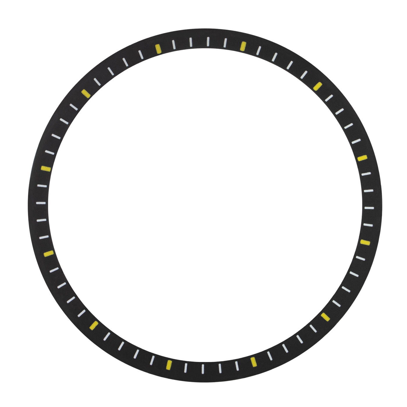 C0532 SKX007 Chapter Ring-Black Yellow Marker (Slim Marker)