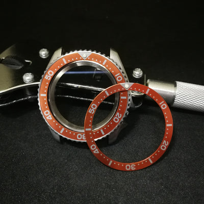 SKX007 Orange Aluminum Bezel Insert - Watch&Style