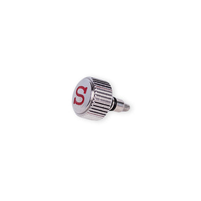 CN0257 SRP Turtle Re-issue Polished Steel Crown - Red "S"