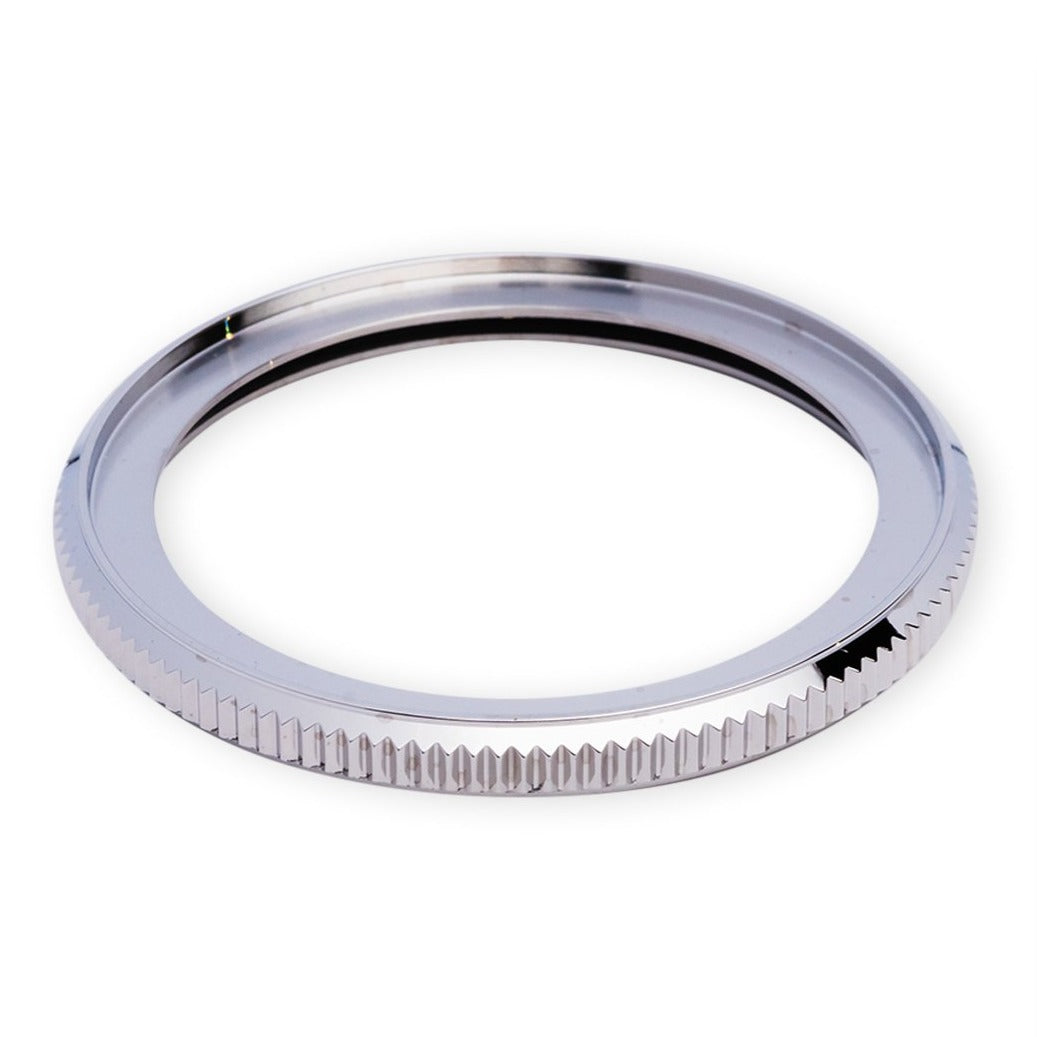 R0162 SKX013 Coin Edge Rotating Bezel - Polished Silver