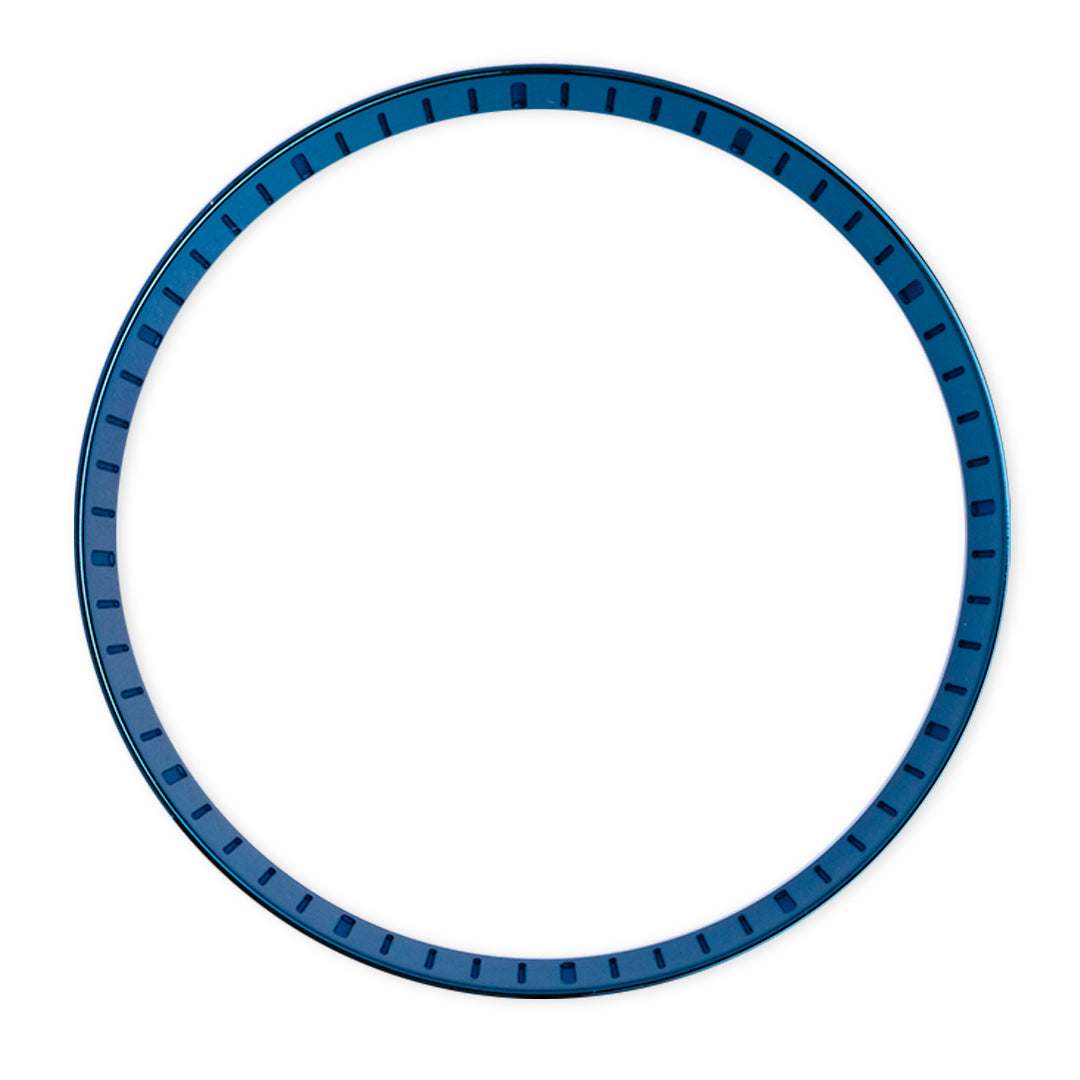 Seiko SKX007 Polished Dark Blue Chapter Ring with laser etched marker
