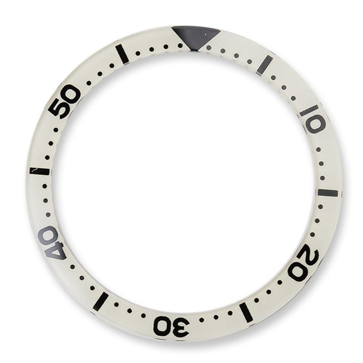 GI0596 SKX007 Glass Bezel Insert White Lumed | Watch&Style