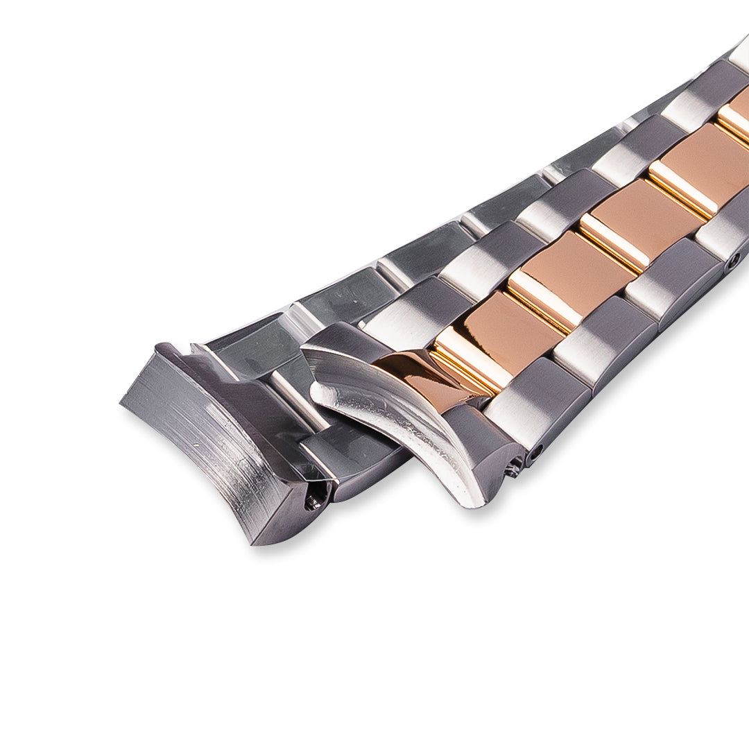 SB0627 SKX007 Oyster Bracelet - Two-Tone Steel/Rose Gold Finish