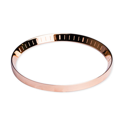 C0786 SKX007 Chapter Ring - Polished Rose Gold with Laser Etched Marker