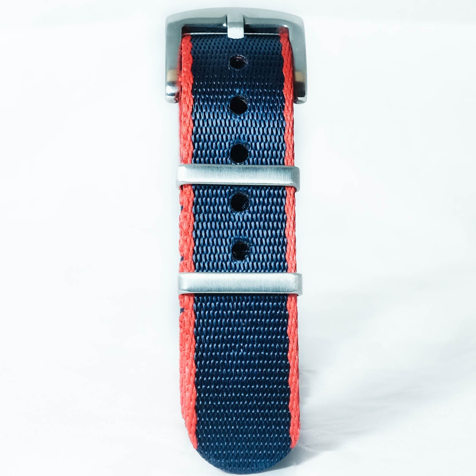 Premium Herringbone Nato Strap - Blue & Red – Watch&Style