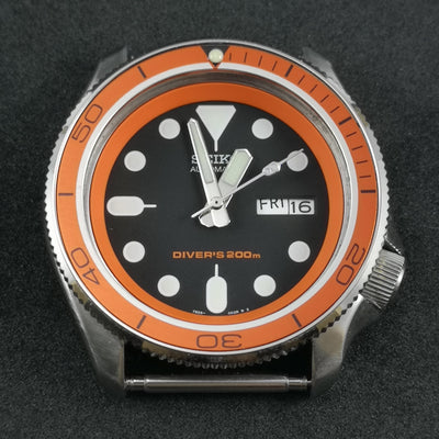 SKX007 Orange P.O Aluminum Bezel Insert - Watch&Style