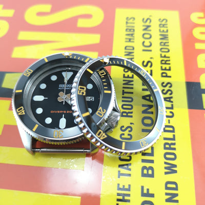 SKX007 Sub Yellow Ceramic Bezel Insert - Watch&Style