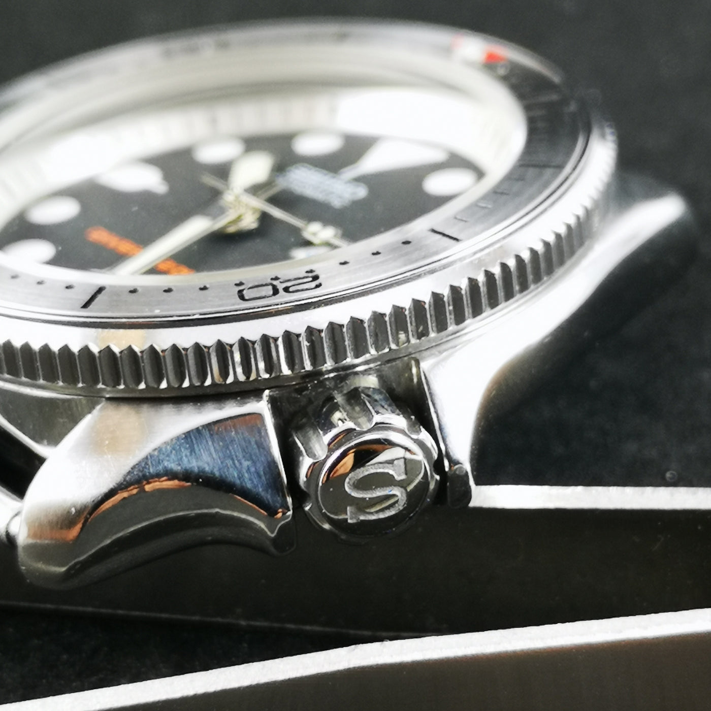 SKX007 Polished Crown "S" - Watch&Style