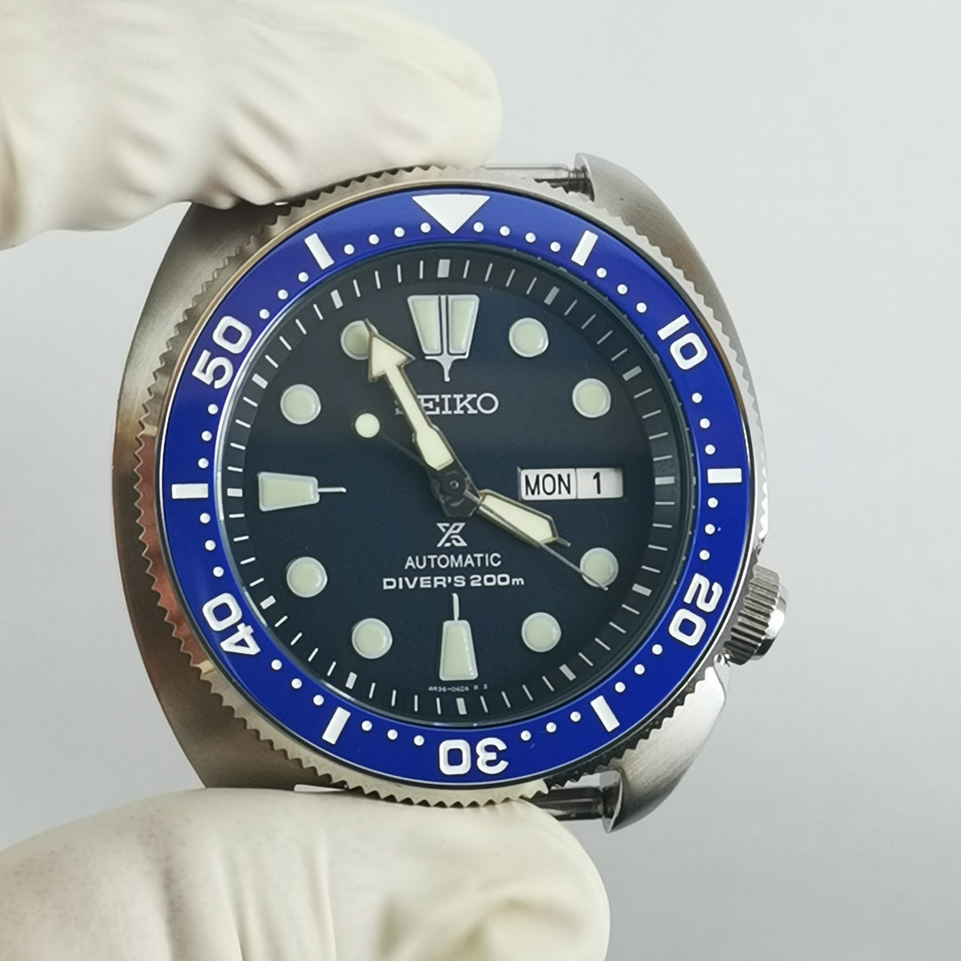 Ceramic Seiko Turtle Blau CI0047 SRP Turtle Re-issue Ceramic Bezel