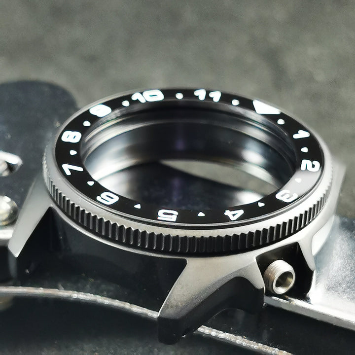 R0166 SKX013 Coin Edge Rotating Bezel Sandblasted Black | Watch&Style