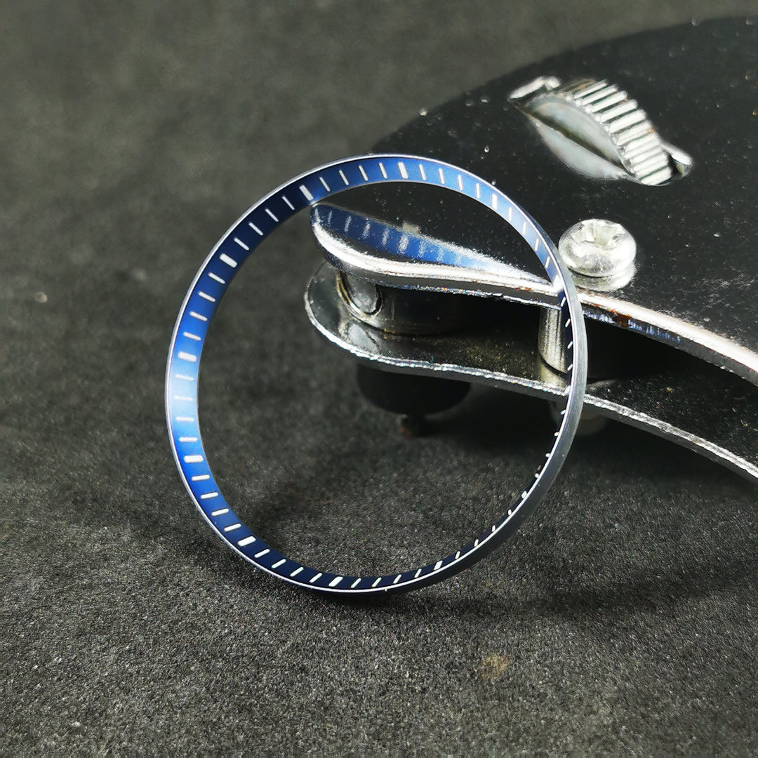 A Juice T Blue Chapter Ring For Seiko SKX007 & Seiko 5 Mods - Custom Watch Part