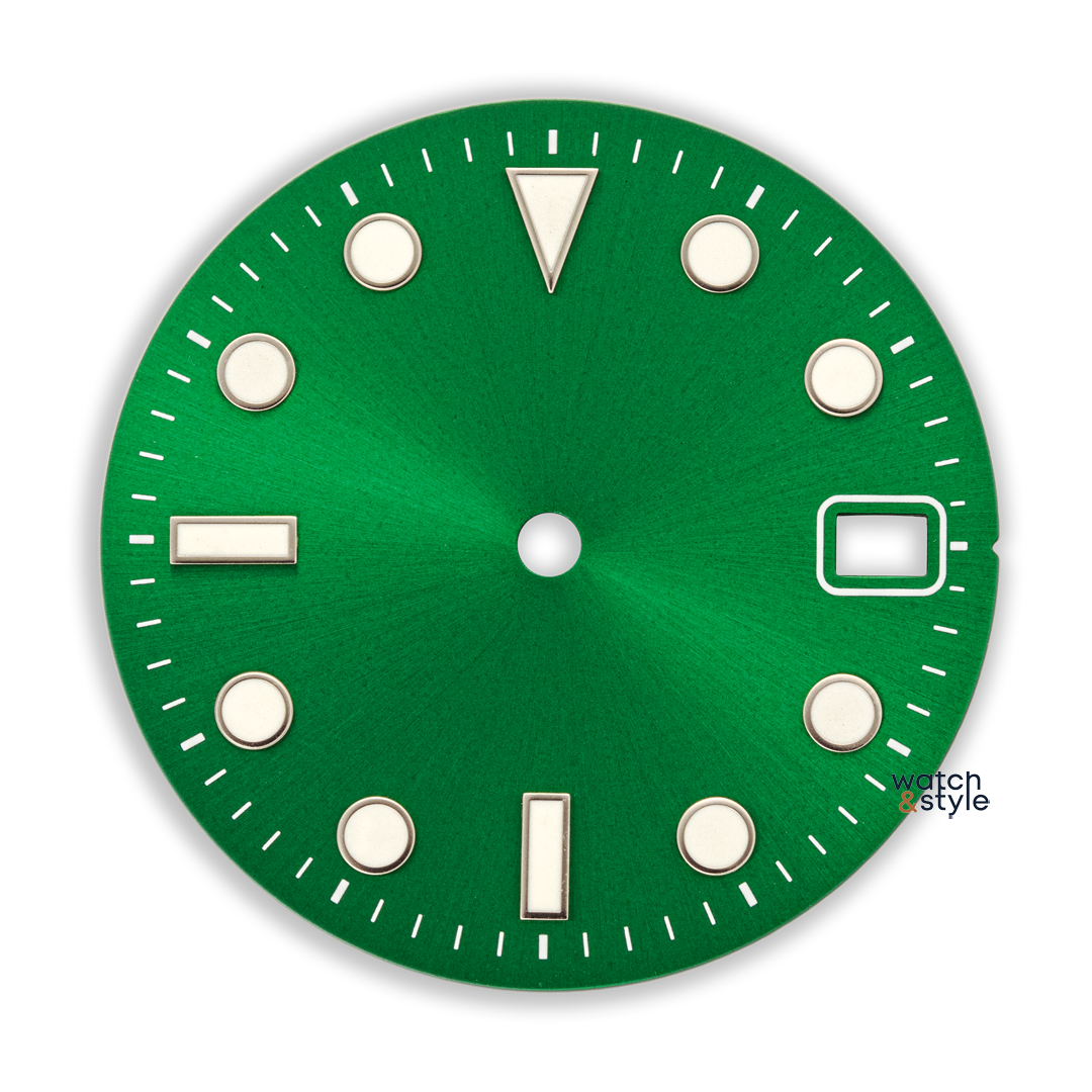 D1223 Sub Style Dial - Sterile - Sunburst Green