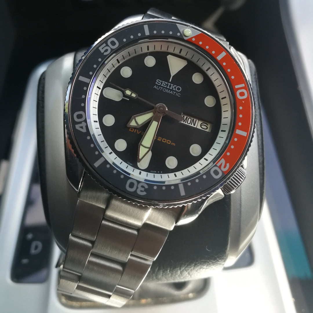 AI0060 SKX007/SRPD Aluminum Bezel Insert - Orange Gray – Watch and
