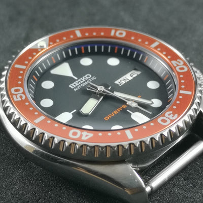 SKX007 Orange Aluminum Bezel Insert - Watch&Style