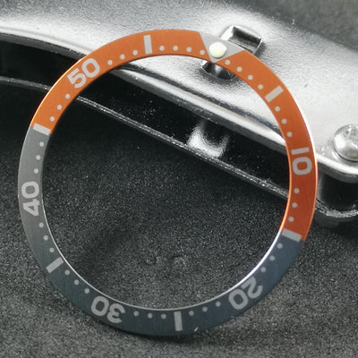 SKX007 Gray Orange II Aluminum Bezel Insert - Watch&Style