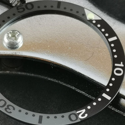 SRP Turtle Black Gray II Aluminum Bezel Insert - Watch&Style